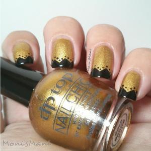 tip top gold digger nail art